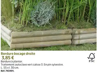 Jardiland Bordure bocage droite offre