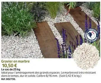 Jardiland Gravier en marbre offre