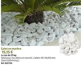 Jardiland Galet en marbre offre