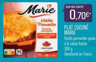 Match Plat cuisiné marie offre