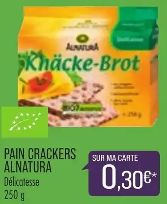 Match Pain crackers alnatura offre