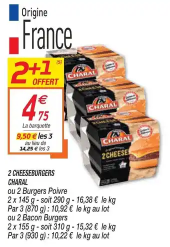 Netto 2 Cheeseburgers charal offre