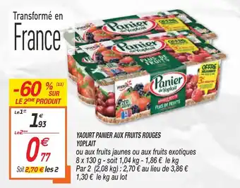 Netto Yaourt panier aux fruits rouges yoplait offre