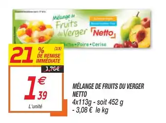 Netto Mélange de fruits du verger netto offre