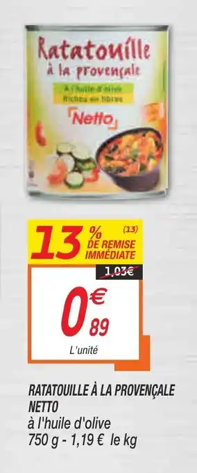 Netto Ratatouille à la provençale netto offre