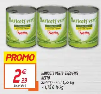 Haricots verts très fins netto