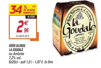 Netto Bière blonde la goudale offre