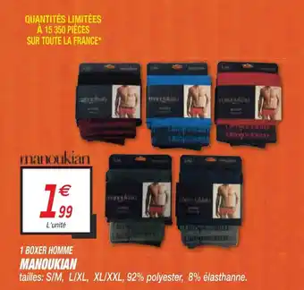 1 boxer homme manoukian
