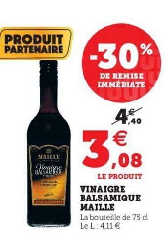 Hyper U Vinaigre Balsamique Maille offre
