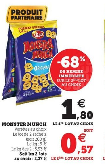 Hyper U Monster Munch offre