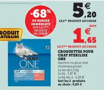 Hyper U Croquettes Pour Chat Sterilise One offre