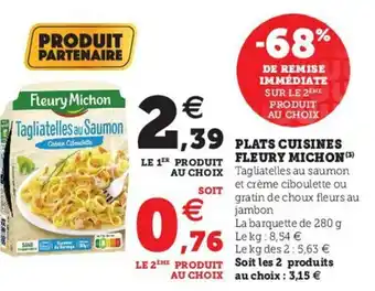 Hyper U Plats Cuisines Fleury Michon offre