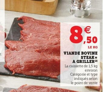 Hyper U Viande Bovine Steak offre
