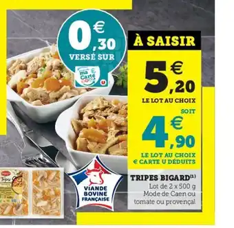 Hyper U Tripes Bigard offre