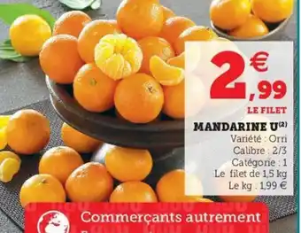 Hyper U Mandarine U offre