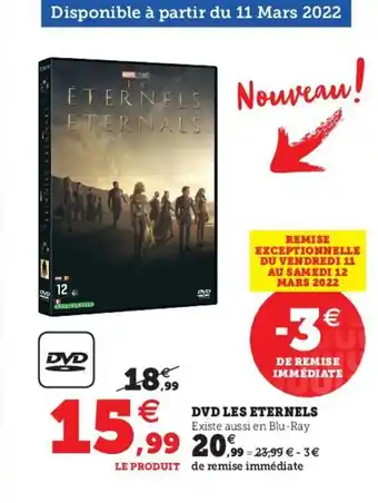 Hyper U DVD Les Eternels offre
