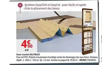 Bricorama Sous-couche Selitbloc offre