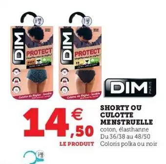 Hyper U Shorty Ou Culotte offre