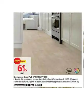 Bricorama Revêtement De Sol Pvc Life Infinity Oak offre
