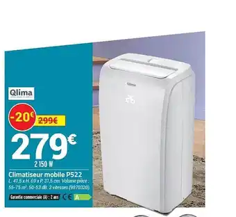 Climatiseur Mobile P522 Qlima