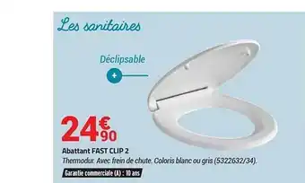 Bricorama Abattant Fast Clip 2 offre