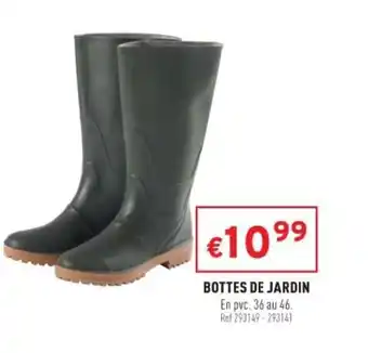 Trafic Bottes de Jardin offre