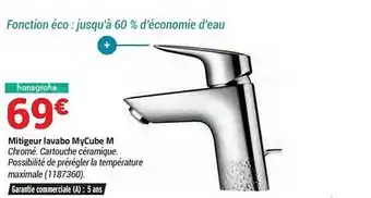 Bricorama Mitigeur Lavabo Mycube M offre
