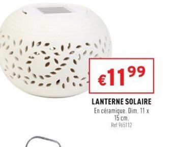 Trafic Lanterne Solaire offre