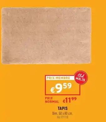 Trafic Tapis offre