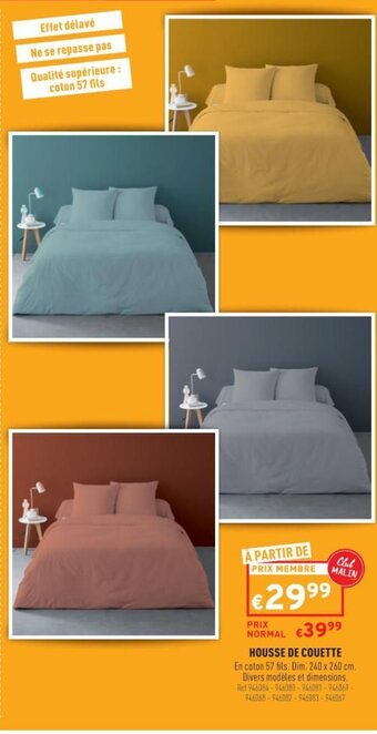 Trafic Housse de Couette offre