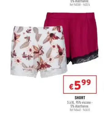 Trafic Short offre