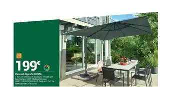 Bricorama Parasol Déporté Roma offre