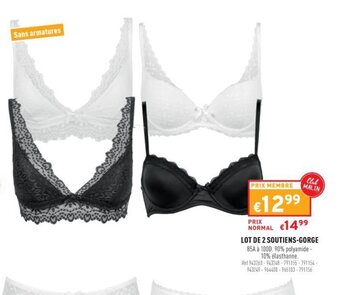 Trafic Lot de 2 Soutiens-Gorge offre