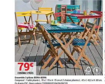 Ensemble 3 Pièces Bora-bora