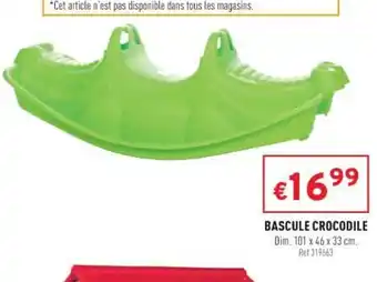 Trafic Bascule Crocodile offre