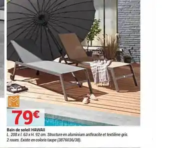 Bricorama Bain De Soleil Hawai offre