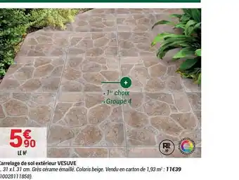Bricorama Carrelage De Sol Extérieur Vesuve offre