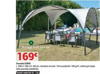 Bricorama Tonnelle Dôme offre