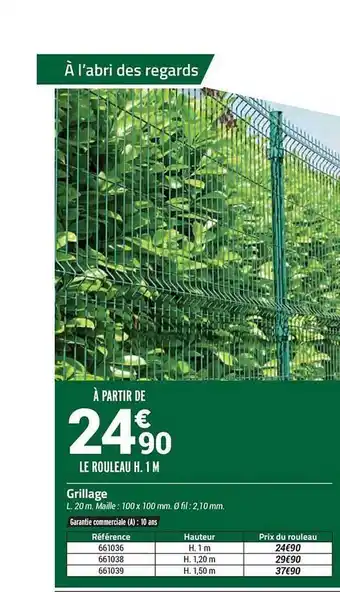 Bricorama Grillage offre