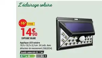 Bricorama Applique Led Solaire offre