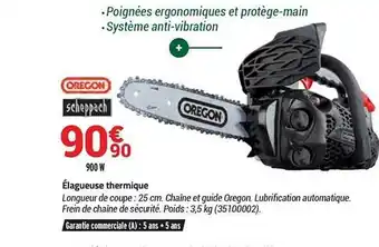 Bricorama élagueuse Thermique Scheppach Oregon offre