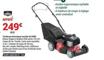 Bricorama Tondeuse Thermique Tractée 46 Spbs Mtd offre