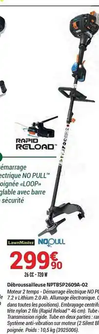 Bricorama Débroussailleuse Nptbsp2609a-02 offre
