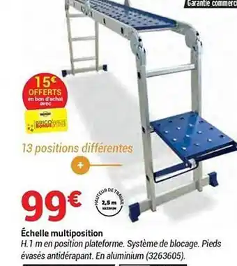 Bricorama échelle Multiposition offre