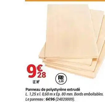 Bricorama Panneau De Polystyrène Extrudé offre
