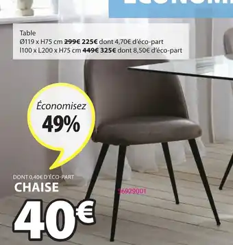 JYSK Chaise Kokkedal offre