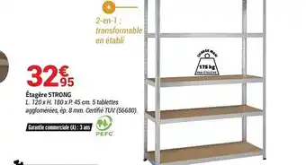 Bricorama étagère Strong offre