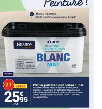 Bricorama Peinture Plafonds Cuisine & Bains Xtrem offre