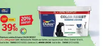 Bricorama Peinture Cuisine & Bains Color Resist Dulux offre