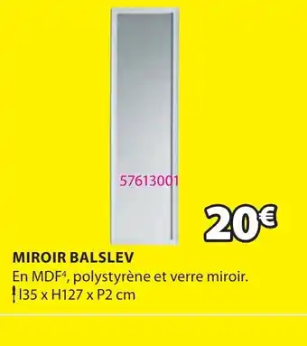 JYSK Miroir Balslev offre